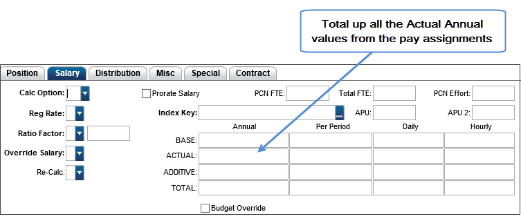 HRPYPA page with Salary tab selected